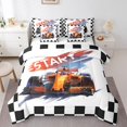 thumbnail image 1 of YST Racing Car 7 Piece Full Bed Set - Includes Speed Sports Car Comforter & Sheet Set Racer Extreme Sports Bedding - Race Car Automobile Vehicle Bedding Comforter Sets, Reversible, 1 of 1
