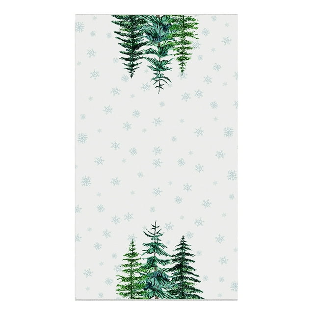 Christmas Towel Kitchen Dishcloth, Holiday Decorative Hand Towel for Festive Drying, Soft Absorbent Polyester 26x17.7 Inches