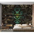 thumbnail image 7 of Tiptophomedecor Abstract Wallpaper Wall Mural - Dancing Leaves, 7 of 7