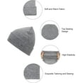 thumbnail image 5 of Zukuco Mens Winter Hats Cuffed Slouchy Beanies for Men Women Plain Knit Hats Unisex Soft Beanies Cap, 5 of 5