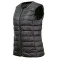 thumbnail image 5 of BKQCNKM Puffer Vest Women Vests for Women 2024 Women Vest Cultivate One Morality Warm V Neck Thin Down Vest Inside Cropped Puffer Vest, Black XXL, 5 of 5