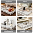 thumbnail image 4 of Natural Marble Tray for Bathroom & Vanity, 11.8 x 7.8 x 1.2 inch Decorative Stone Organizer with Non-Slip Feet, Luxury Countertop Tray for Perfume, Jewelry, Candles & Home Decor, Carabinieri, 4 of 7