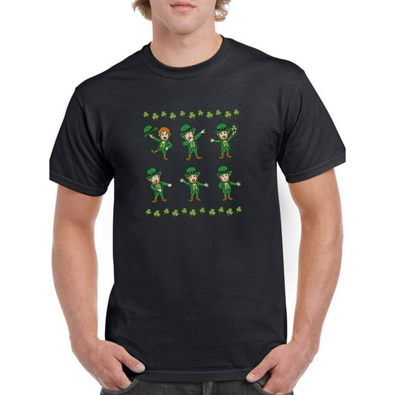 Leprechauns Doodle T-Shirt Men -GoatDeals Designs, Male Large