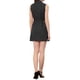 thumbnail image 3 of Vestido sin mangas con cinturón de lunares para mujer Inspire Chic S Negro, 3 of 5