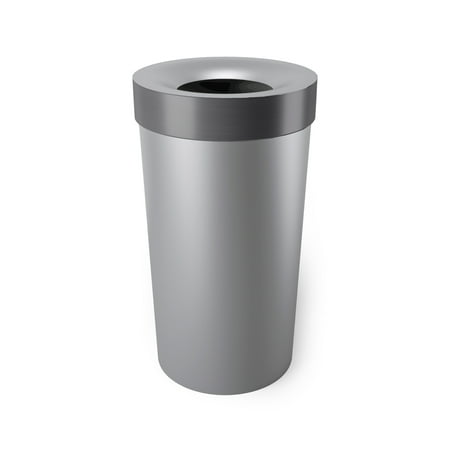 UPC 028295342094 product image for Umbra 16.5 gal Vento Plastic Lid Kitchen Trash Can  Grey/Nickel | upcitemdb.com
