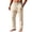 W9-Khaki, variant on Homeyce Men Linen Drawstring Pants with Elastic Waist Straight Leg Pants with Deep Pockets with Pockets Cotton Trousers Casual Summer Beach Lightweight Pant,Gray S
