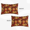 thumbnail image 2 of Honeii Red Plaid Sunflower Decorative Throw Pillow Case - Elevate Your Couch, Sofa, or Bed with Stylish Home Decor, Perfect Gift Idea-20"x30", 2 of 6