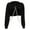 Black, variant on Jackets for Women Lightweight Jacket Women Fashion Chain Splicing Hooded Sweater Women's Early Spring Coat Loose And Slim Short Coat