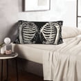 thumbnail image 6 of Fuzoiu Skeletons Love Flowers Print Fuzzy Pillowcases, Super Soft Pillow Case Cover with Zipper for Bedroom, Sofa, Couch,Cozy Pillow Shams for All Seasons-16"x24", 6 of 6
