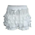 thumbnail image 5 of adviicd Shorts de Course pour Femmes, Coupe Décontractée, Taille Haute, Poches, Randonnée, Extérieur, Été, Blanc, P, 5 of 5