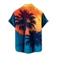 thumbnail image 3 of IROINNID T-Shirts for Big and Tall Men, Summer Essentials Lightweight Thin Basic V-Neck Lapel Botton Beach Loose Tops for Men, 3 of 4