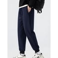 thumbnail image 3 of NKZNKZ Men's Sweatpants with Pockets Mens Fleece Active Athletic Sweatpants Men's Active Athletic Casual Jogger Running Sweatpants Navy Blue-XL, 3 of 8