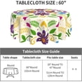 thumbnail image 4 of Colorful Mexican Floral Mexican Pattern Round Tablecloth Waterproof Wipeable Tablecloth Cover Home Restaurant Kitchen Picnic Party Decoration 60 Inch Circular Tablecloth for 20-47 Inch, 4 of 6