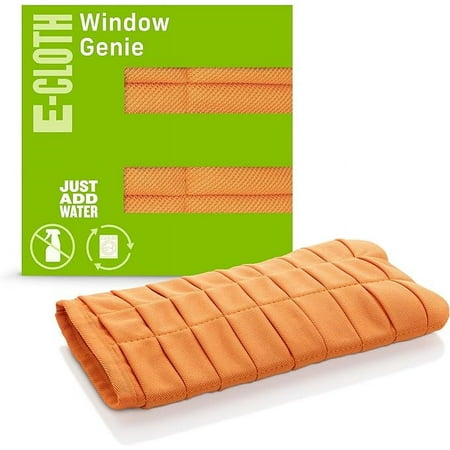 E-Cloth Window Genie, Premium Microfiber Glass and Window Cleaner Mitt, Great for Shower Glass Doors, Indoor & Outdoor Windows and Car Windshield, Washable and Reusable, 100 Wash Guarantee, 1 Pack