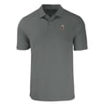 thumbnail image 2 of Men's Cutter & Buck  Gray Cleveland Browns Throwback Big & Tall Forge Eco Stretch Recycled Polo, 2 of 3