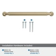 thumbnail image 4 of Amerock Cowrie 6-5/16 inch (160mm) Center-to-Center Golden Champagne Cabinet Pull, 4 of 6