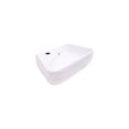 thumbnail image 2 of French Country Wall Mount Sink - White Bathroom Basin, 17.7" Wide, Pre-Drilled FaucetOverflow, 2 of 2