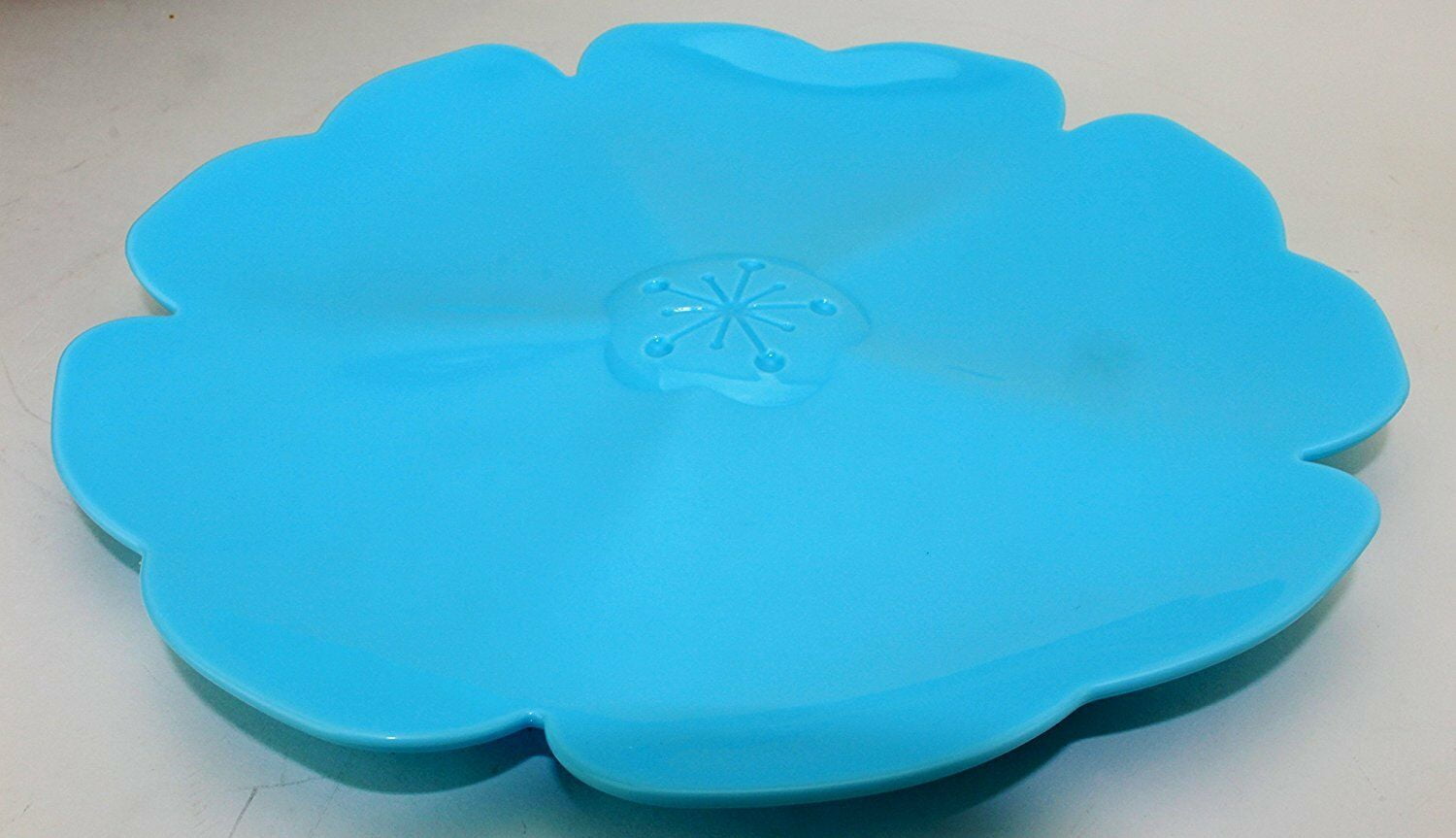 Novelty Design Yellow Bees Fruit Plate Tray Blue Cute Kitchen Utensil Dinnerware LS02084