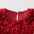 thumbnail image 5 of Girls' Glitter Casual Sleeveless Dress with Solid Color and Off-Shoulder Design for Play and Parties, 5 of 7