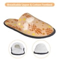 thumbnail image 3 of Fotbe Pineapples Pattern Women's Fuzzy Slippers Plush Slippers Fluffy Winter House Shoes Indoor and Outdoor-Medium, 3 of 8