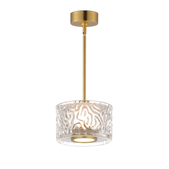 E11081-124NAB-ET2 Lighting-Elysian - 12W 1 LED Mini Pendant-3.5 Inches Tall and 5.5 Inches Wide