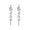 Silver, variant on Grofry Long Tassel Earrings Zircon Hoop Earrings Rhinestone Earrings Chic Elegant Stud Earrings Jewelry for Women