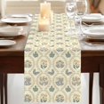 thumbnail image 3 of Table Runners 70 Inches Long Dress Scarves, Yellow Flower Pattern Farmhouse Coffee/Dining/Kitchen Table Decor, Holiday Table Runner, Vintage Botanical Floral Simple Yellow 13x70 Inch, 3 of 9