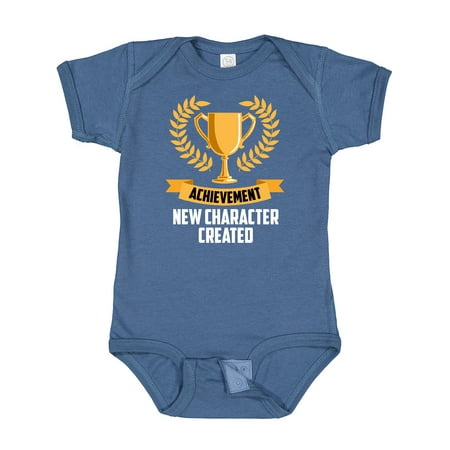 

Inktastic Achievement Unlocked New Character Created White Text Gift Baby Boy or Baby Girl Bodysuit