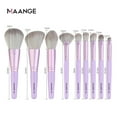 thumbnail image 2 of Tignapoo MAANGE 9-Piece Pink Makeup Brush Set for Eyes & Face, Soft Fiber, Travel-Friendly, Non-Slip Grip, Complete Beauty Kit, 2 of 7