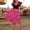 Hot Pink, variant on Spanish Flamenco Dress for Girl with Ruffles on The Skirt with Detail of Ruffles and Polka dots on The Skirt, Spanish Dancer(Red,M)