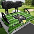 thumbnail image 3 of Uorisanigo Cute Golf Cart Seat Cover, Golf Cat Breathable Bench Seat Cover with 4 Front Pockets, Non-Slip Seat Protector for Golf Cart, Fits for EZGO, Club Car, Yamaha and More, 3 of 7