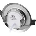 thumbnail image 5 of Juego de 3 focos LED empotrables ultraplanos con módulo de foco de 220 V, 3 bombillas regulables de 5 W, orificio de 55 mm, regulable, blanco cálido de 3000 K, ángulo de haz de 120°, 5 of 5