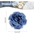 thumbnail image 2 of Silk Satin Flower Brooch Pin, Large Peony Floral Lapel Pin, 2 of 5