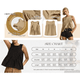 thumbnail image 7 of Womens Peplum Babydoll Tank Tops Summer Sleeveless Loose T Shirts Casual Shirred Flowy Tops, 7 of 7