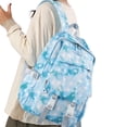 thumbnail image 4 of JCCXIN Kids Teen Girls Backpack With Lunch Box Pencil Case 3 PC Sets Primary Middle High School College Backpacks Tie Dye Cute Stars Graphic Bookbags Lightweight Large Capacity Lovely Daily Bags,Blue, 4 of 6
