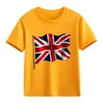 thumbnail image 4 of AUNVITO Kids British Flag Print Casual Loose Fit T-Shirt Short Sleeve Crew Neck Graphic Tee, 4 of 4