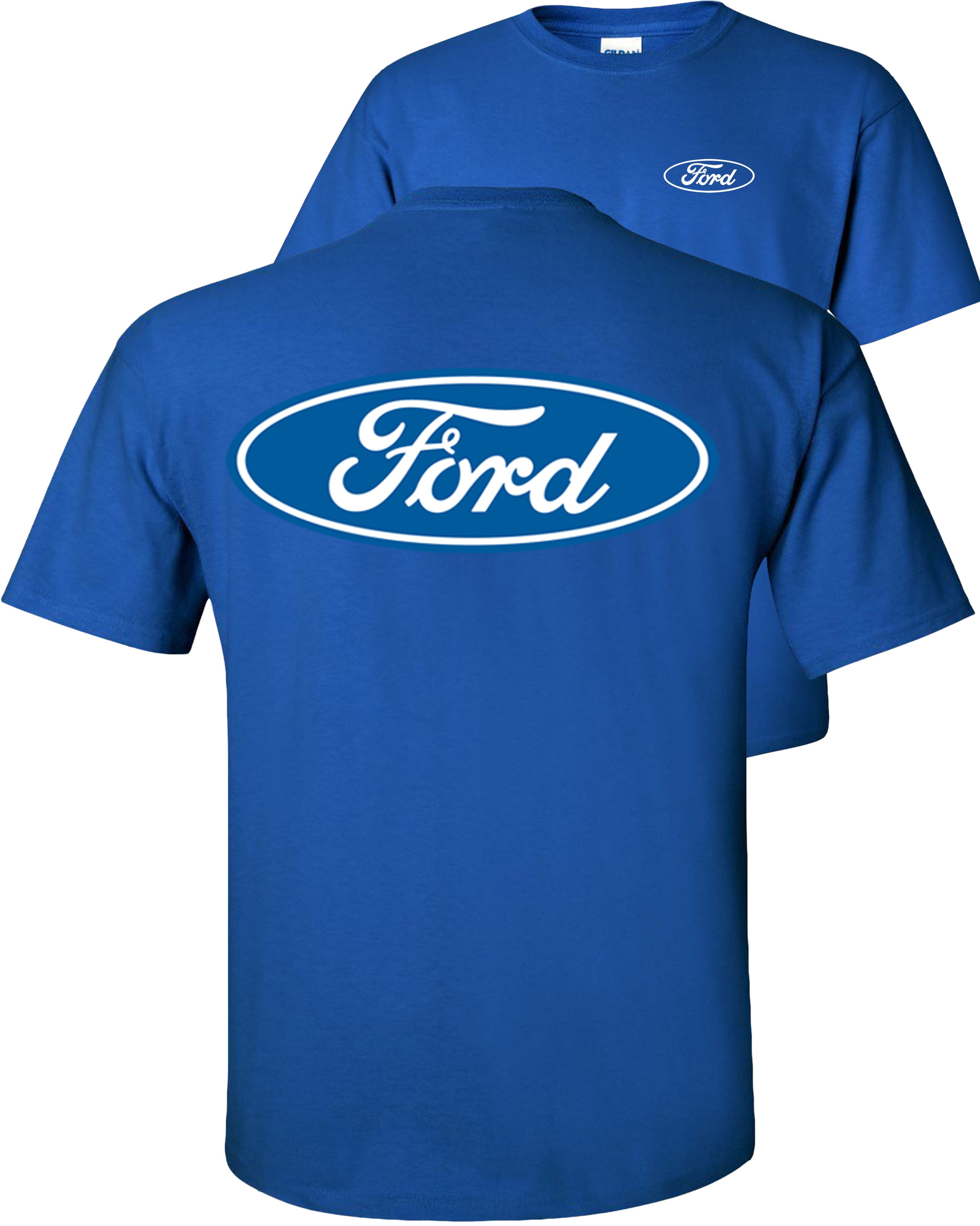 Fair Game Ford Logo T-Shirt, Blue Ford Oval, flattened emblem logo, F&B ...