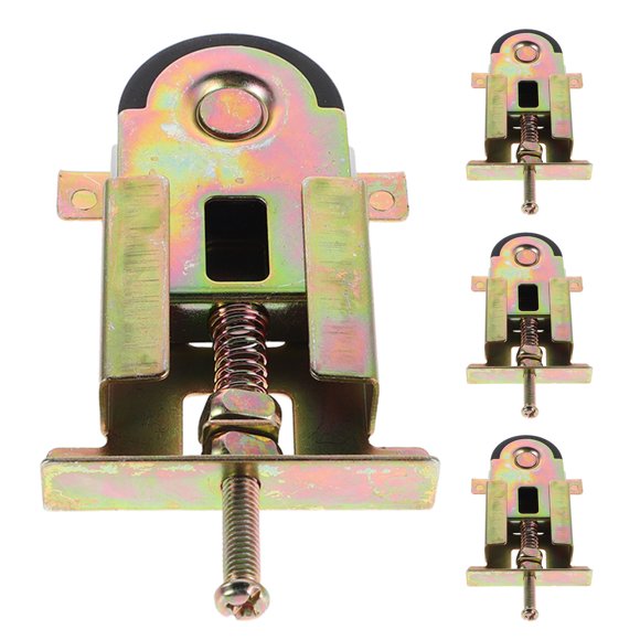 EXHUMKY 4Ud Poleas De Puerta En Color Dorado Para Closet Con Montaje Fácil Y Uso Residencial