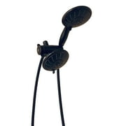 Ana Bath Anti-Clog LARGE SPRAY FACE 5 Inch 5 Function Oil Rubbed Bronze Shower Head Dual Combo Shower System with 5 Foot Stainless Steel Hose with BRASS CONNECTOR SS5457CORB