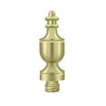 thumbnail image 2 of Deltana Dsut 1-3/8" Solid Brass Urn Tip Decorative Finials For Deltana Hinge - Unlaquered, 2 of 3