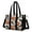 White Leopard Basketballs, variant on Teacher Tote Bag,Black Princess Castle Rainbow Pattern Teacher Utility Tote Bag,Large Work Tote Bags for Women with Multiple Pockets,Top Zipper Closure,13.8x10.6x6.7 Inch