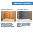 thumbnail image 5 of SlimLine 36 in. D x 60 in. W x 2 3/4 in.  Center Drain Single Threshold Shower Base in Slate Gray, 5 of 6