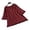 Wine, variant on Fheaev Summer Tops For Women 2024 Womens Spring Summer Solid Color Casual Loose Fashion T-Shirt Cotton Linen Ruffles Short Sleeve Round-Neck Tops Blouse