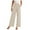 Beige, variant on HNMKIU Women Casual Wide Leg Pants Stylish Work Trousers for Everyday and Business High Waisted Flowy Dress Bottoms for All Occasions