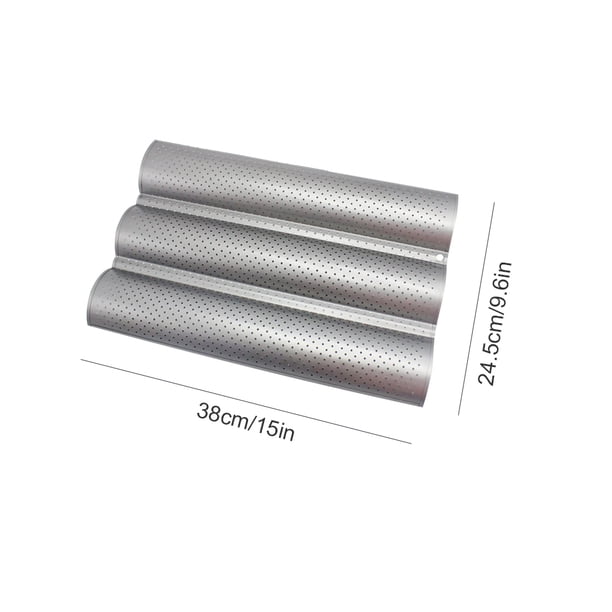 Molde para hornear pan francés perforado antiadherente, molde para hornear tostadas, molde para hornear pan casero