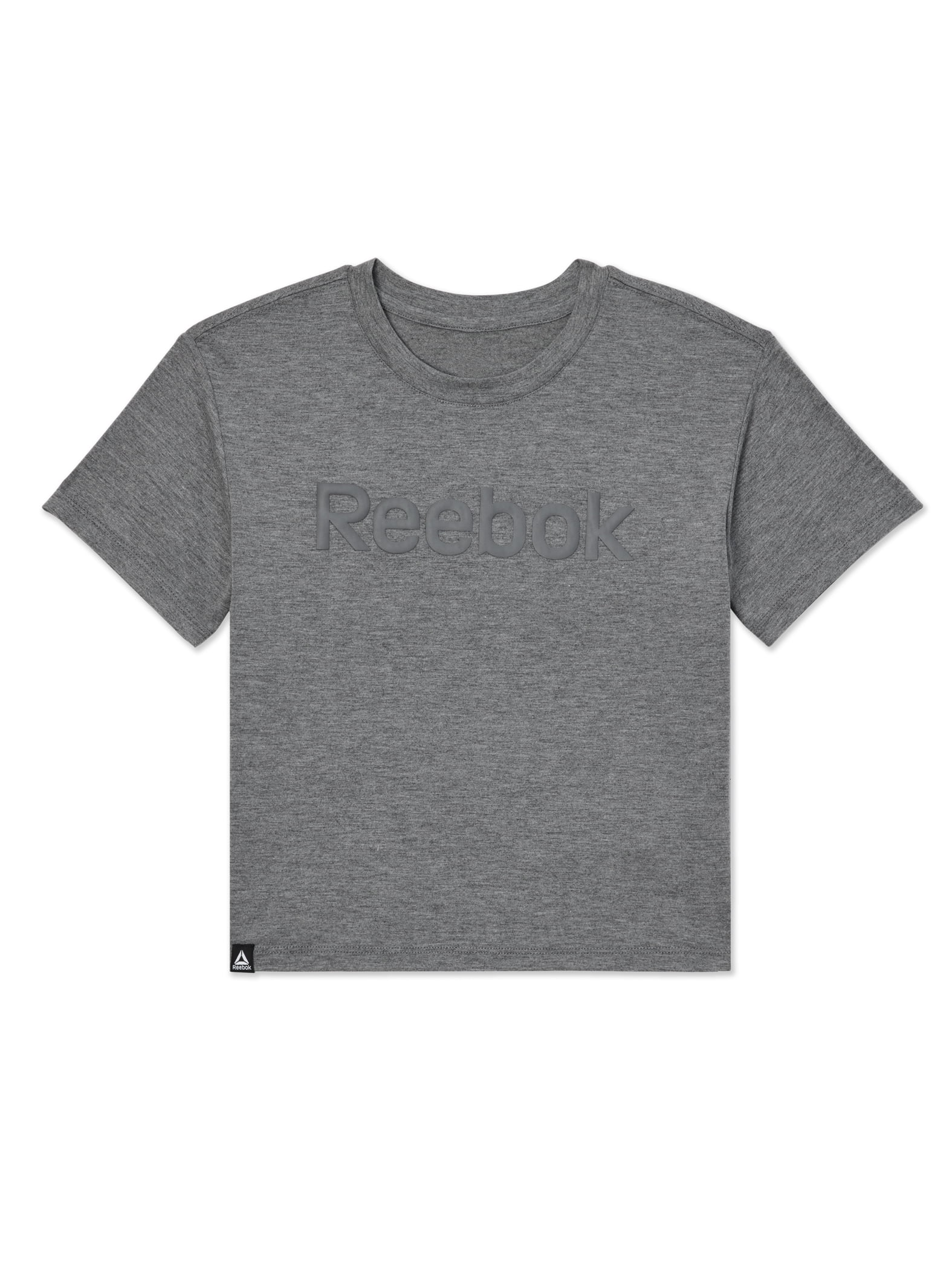 Reebok Girls Relay Slinky Jersey Cropped Short Sleeve T-Shirt, Sizes 4-18
