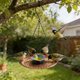 thumbnail image 1 of Comedero de hierro para pájaros, ideal para jardín o balcón | Comedero colgante para aves silvestres | Comedero resistente a la intemperie para la decoración de patios y terrazas, 1 of 7