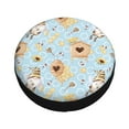thumbnail image 2 of Kdxio Spare Tire Cover for RV Trailer, Waterproof Wheel Cover,Camper Spare Tire Cover Fit for Rv SUV Truck Travel Trailer 15 inch-Cute Gnome Bee Collects Honey, 2 of 8