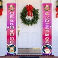thumbnail image 4 of Franhais Christmas Porch Banner Cartoon Letter Print Hanging Door Banner Sign for Holiday Home Yard Indoor Outdoor Decorations, 4 of 7