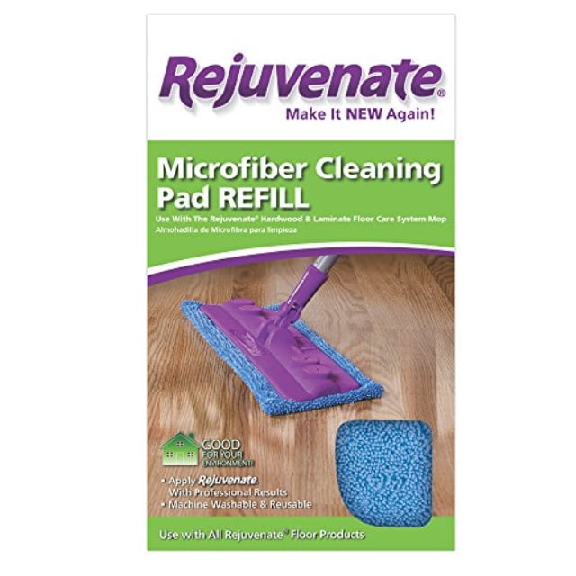 rejuvenate microfiber cleaning pad refill fits hardwood & laminate
